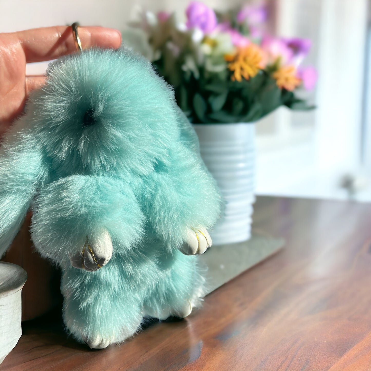 Plush Bunny Keychain