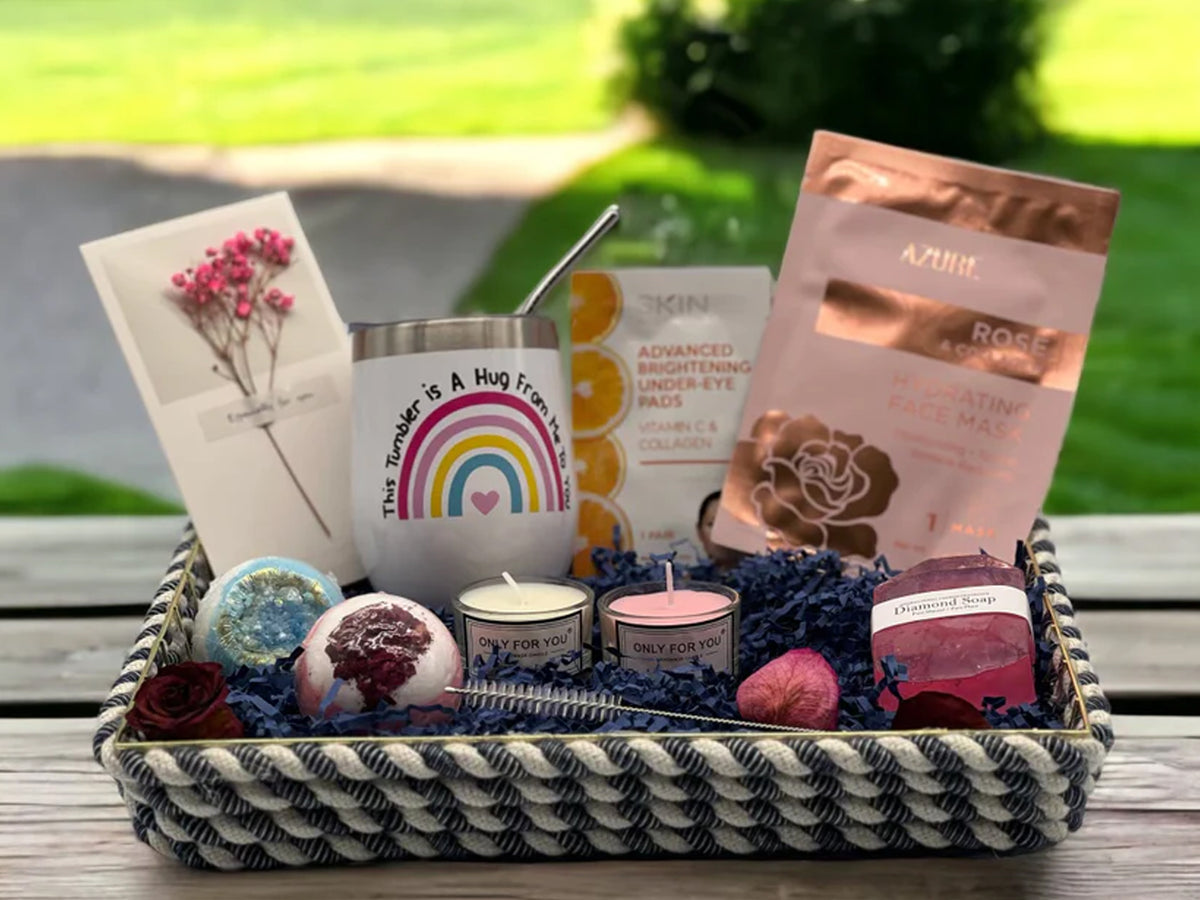Blooming Delights Custom Gift Basket