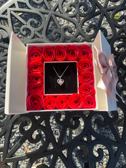 Eternal Love Heart Necklace with Gift Box