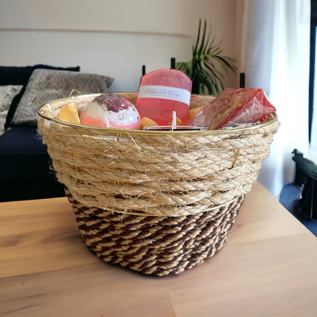 Nature's Bliss Jute Rope Basket