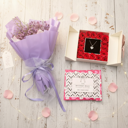 Valentine Bundle + Free forever flowers bouquet