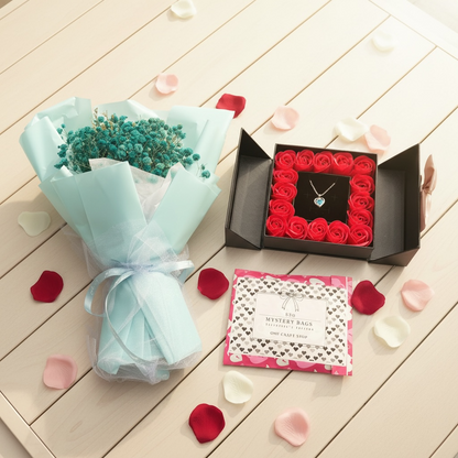 Valentine Bundle + Free forever flowers bouquet