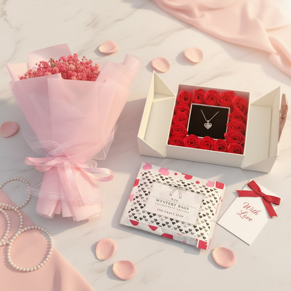 Valentine Bundle + Free forever flowers bouquet