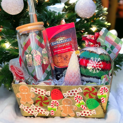 Gingerbread Delight Holiday Basket Christmas Cup