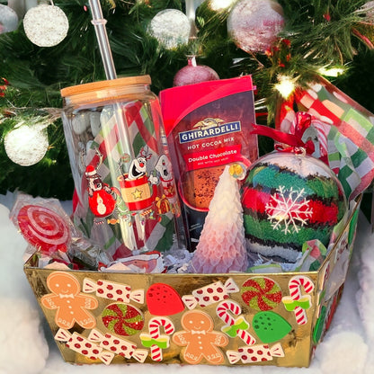 Gingerbread Delight Holiday Basket Christmas Cup