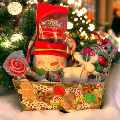 Gingerbread Delight Holiday Basket Christmas Cup