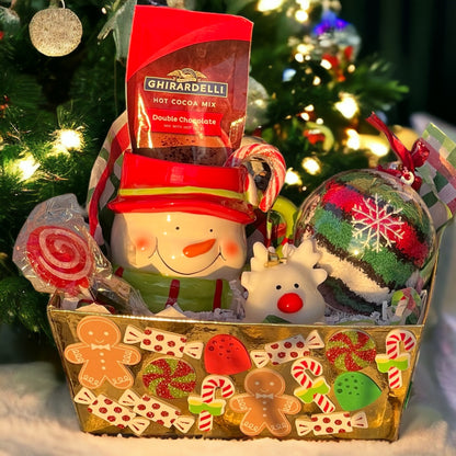 Gingerbread Delight Holiday Basket Christmas Cup