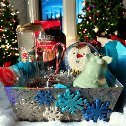 Solstice Splendors: Embracing Winter's Radiance Basket Christmas