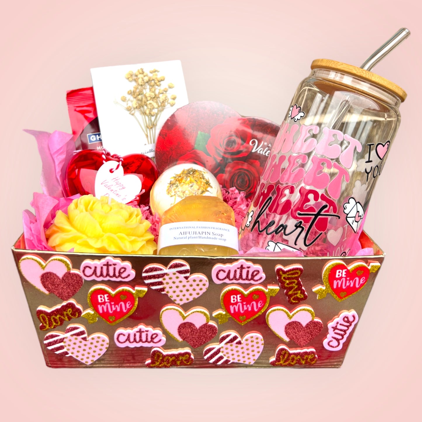 Cute Love Valentine's Day Gift Basket