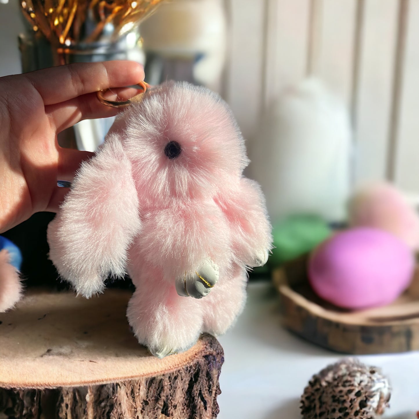 Plush Bunny Keychain
