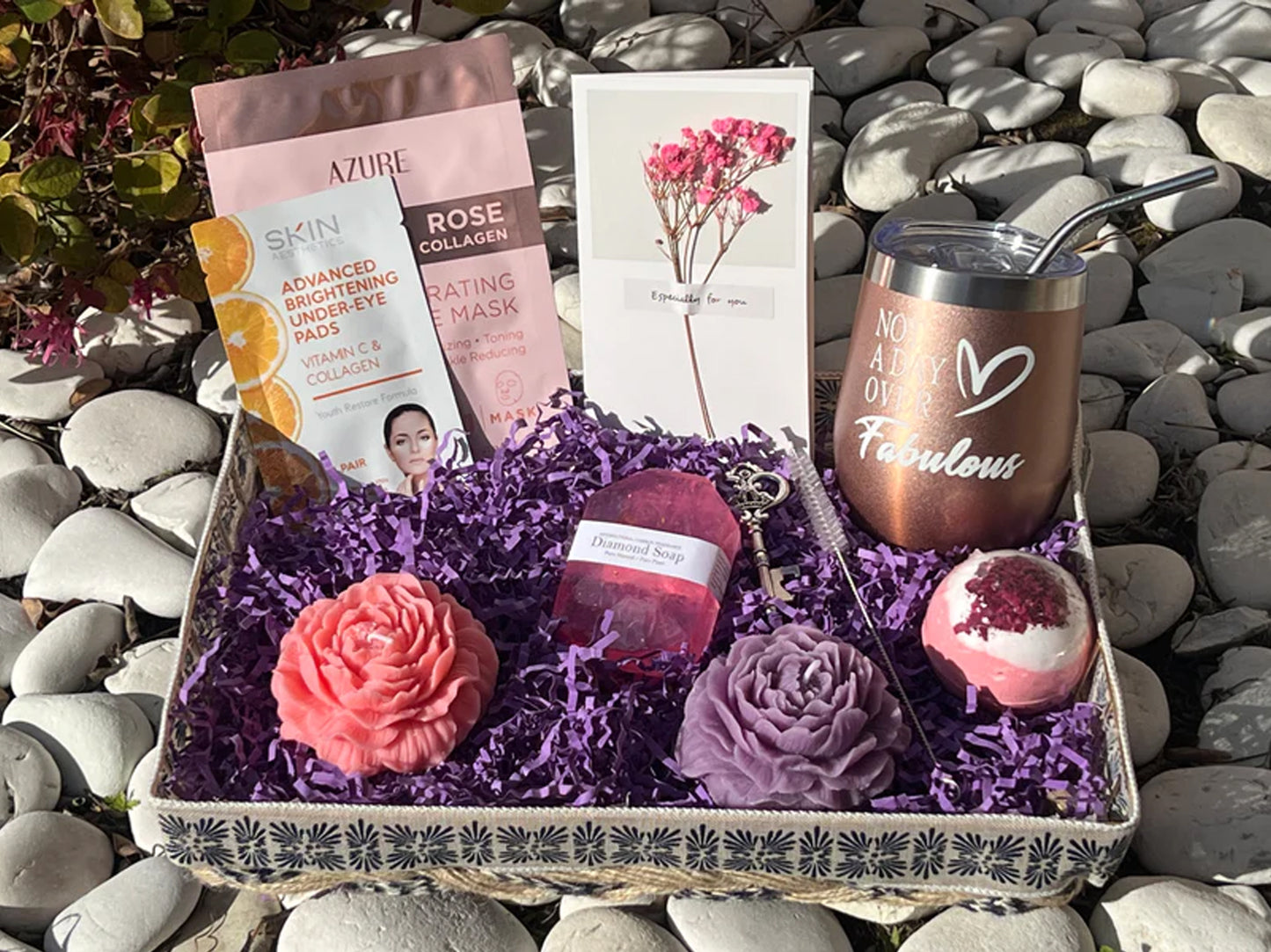 Blossom and Relax Custom Gift Basket